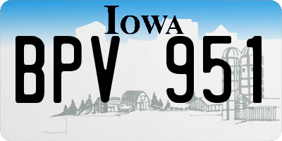 IA license plate BPV951