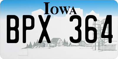 IA license plate BPX364
