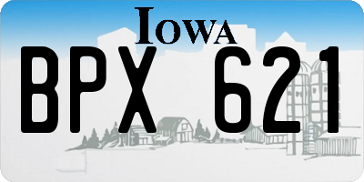 IA license plate BPX621