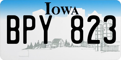 IA license plate BPY823