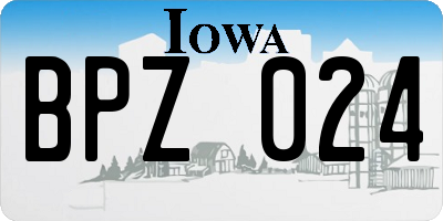 IA license plate BPZ024