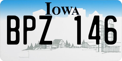 IA license plate BPZ146