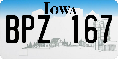IA license plate BPZ167