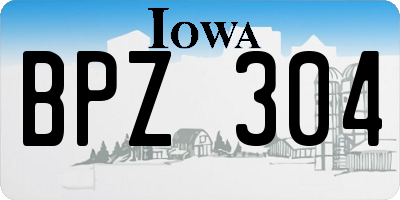 IA license plate BPZ304