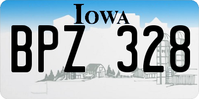 IA license plate BPZ328