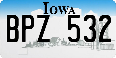 IA license plate BPZ532