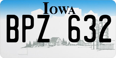 IA license plate BPZ632