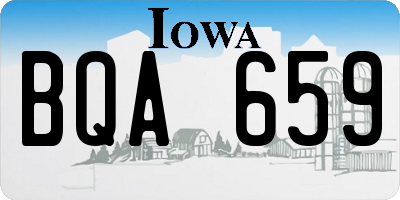 IA license plate BQA659