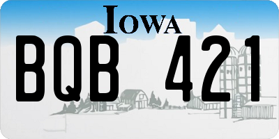 IA license plate BQB421