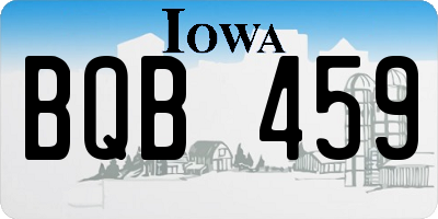 IA license plate BQB459