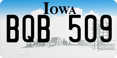 IA license plate BQB509