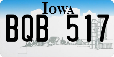 IA license plate BQB517