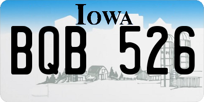IA license plate BQB526