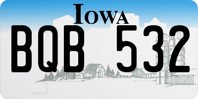 IA license plate BQB532
