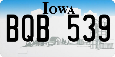 IA license plate BQB539