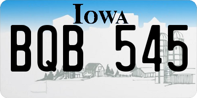 IA license plate BQB545