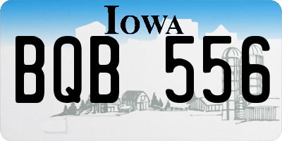 IA license plate BQB556