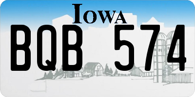 IA license plate BQB574