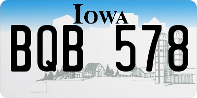 IA license plate BQB578