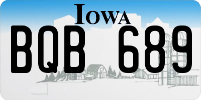IA license plate BQB689