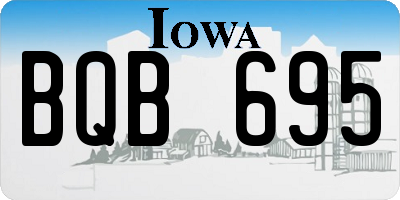 IA license plate BQB695