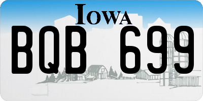IA license plate BQB699