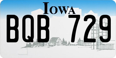 IA license plate BQB729