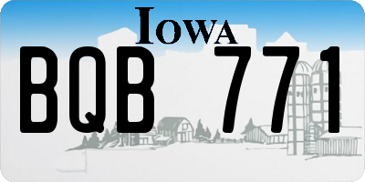 IA license plate BQB771