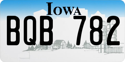 IA license plate BQB782