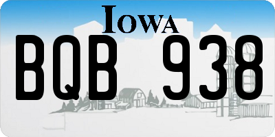 IA license plate BQB938