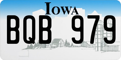 IA license plate BQB979