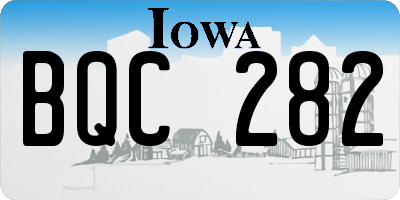 IA license plate BQC282