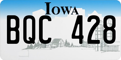 IA license plate BQC428
