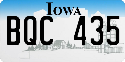 IA license plate BQC435