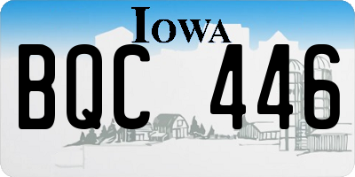 IA license plate BQC446