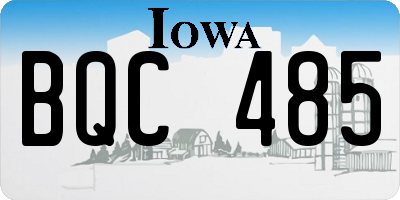 IA license plate BQC485