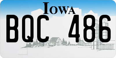 IA license plate BQC486