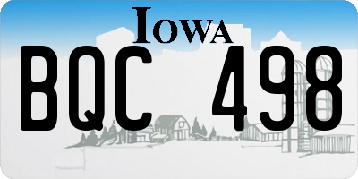 IA license plate BQC498