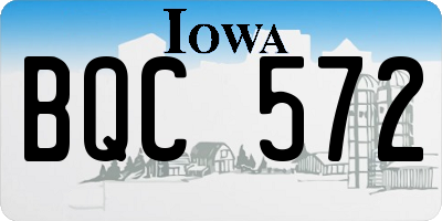 IA license plate BQC572
