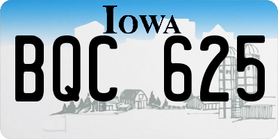 IA license plate BQC625