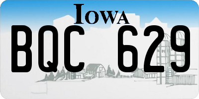 IA license plate BQC629