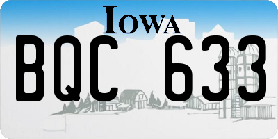 IA license plate BQC633