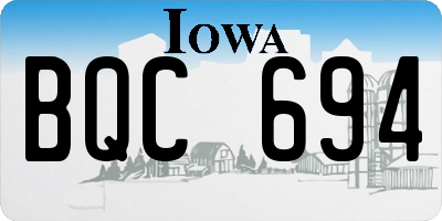 IA license plate BQC694