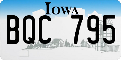 IA license plate BQC795