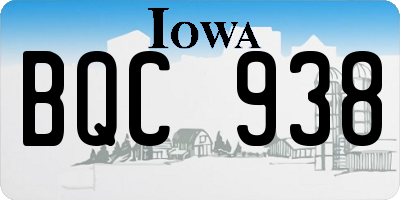 IA license plate BQC938