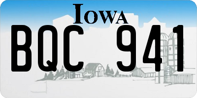 IA license plate BQC941