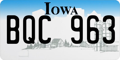 IA license plate BQC963