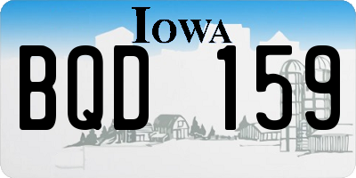 IA license plate BQD159