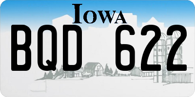 IA license plate BQD622