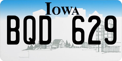 IA license plate BQD629